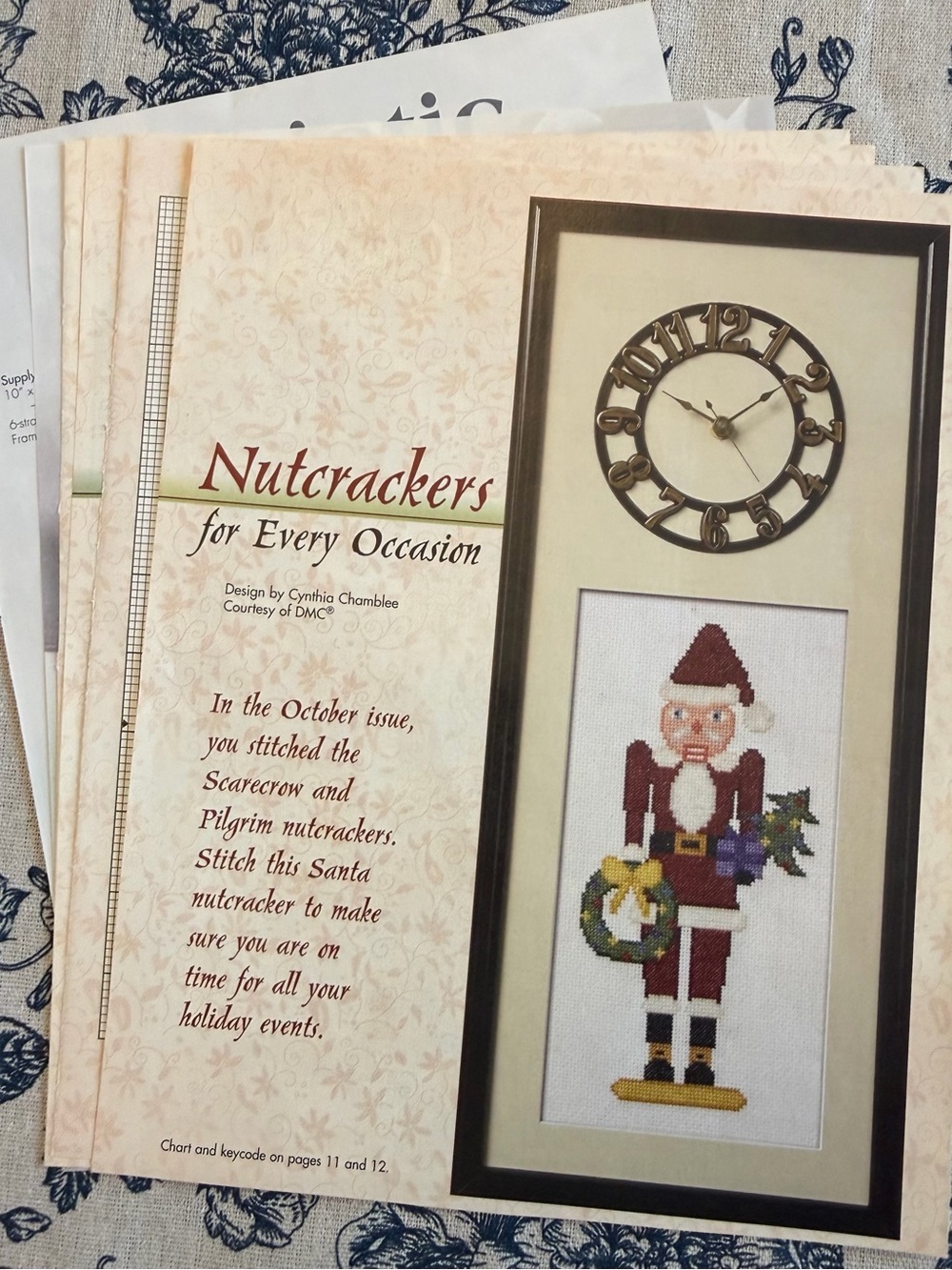3 Nutcrackers For‎ Every Occasion Cross Stitch Patterns Christmas Santa July 4th